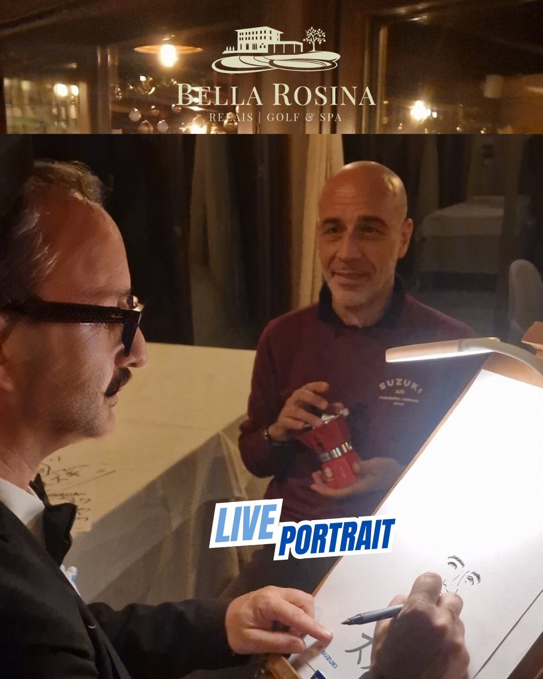 Yatri disegna dal vivo